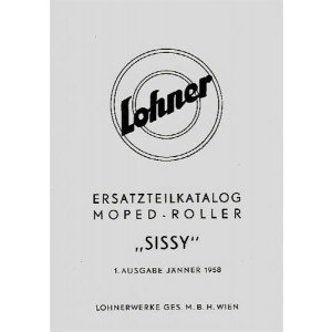 Lohner Sissy Moped-Roller, Ersatzteilkatalog Fahrgestell