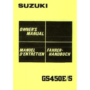 Suzuki GS450 GS450E GS450S Betriebsanleitung