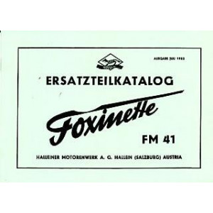 Foxinette FM 41, Ersatzteilkatalog