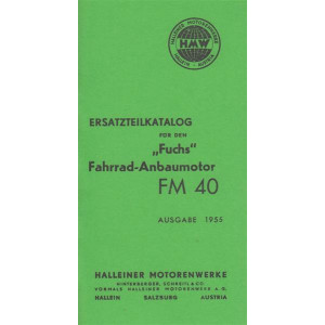 HMW "Fuchs" Fahrradhilfsmotor FM 40, Ersatzteilkatalog