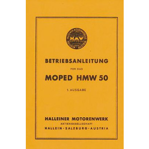 HMW 50 E, ET, Z, ZT, Betriebsanleitung