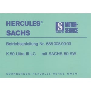 Hercules K 50 Ultra III LC mit Sachs Motor 50 SW, Betriebsanleitung