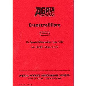 Agria 1300 Ersatzteilliste