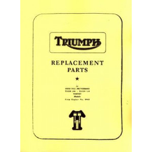 Triumph (GB) 5T, 6T, TR5, T100, T110, TR6, Speed Twin, Thunderbird, Tiger 100 und 110, Trophy ab Motor Nr. 0945