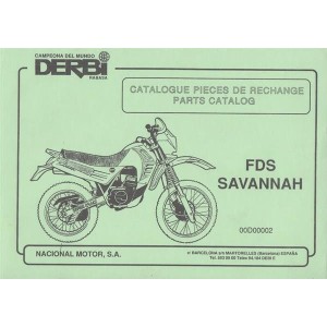 Derbi FDS Savannah, Parts Catalogue