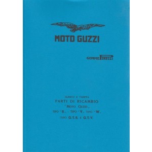 Moto Guzzi Typen V, S, W, GTS, GTV, Parti di Ricambio