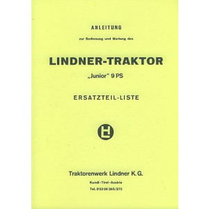 Lindner Junior Betriebsanleitung und Ersatzteilkatalog