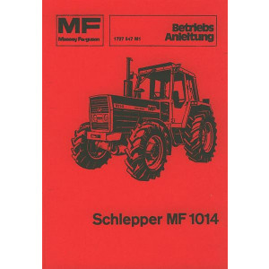 Massey-Ferguson 1014 - Allradtraktor, Betriebsanleitung