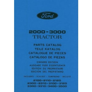 Ford Traktor 2100, 2110, 2120, 2300, 2310, 3100, 3120, 3300, 3310, 3400, 3500, Ersatzteilkatalog