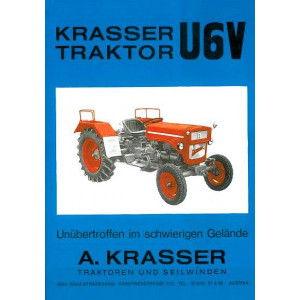 Krasser Bergtraktor U6V Betriebsanleitung und Ersatzteilkatalog