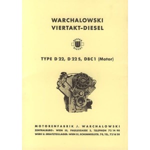Warchalowski D22, D22S, DBC1 Betriebsanleitung und Ersatzteilkatalog
