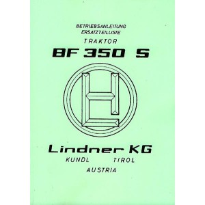 Lindner BF 350 S, SN und SA (Allrad) – Betriebsanleitung und Ersatzteilkatalog