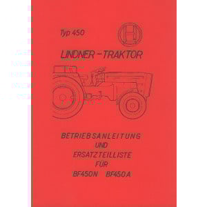 Lindner BF 450 N und BF 450 A – Betriebsanleitung und Ersatzteilkatalog