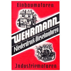 Wehrmann Niederdruck-Dieselmotor, W 28 T, Prospekt