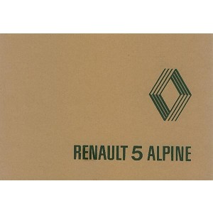 Renault 5 Alpine, Typ 1223, Betriebsanleitung