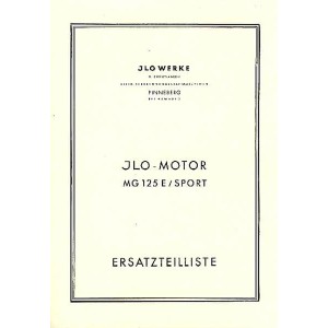 ILO Motor MG 125 E / Sport, Ersatzteilkatalog