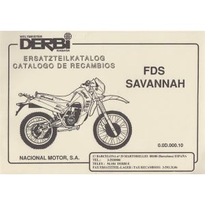 Derbi FDS Savannah, Ersatzteilkatalog