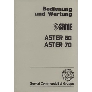Same Aster 60, Aster 70, Betriebsanleitung