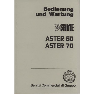 Same Aster 60 und Aster 70 Betriebsanleitung