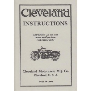 Cleveland Modell ca. 1925, Instructions