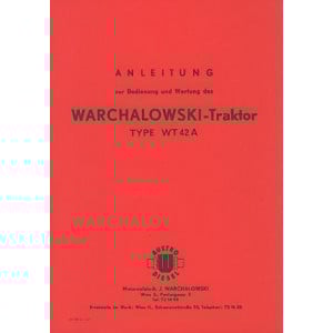 Warchalowski WT42A Betriebsanleitung und Ersatzteilkatalog