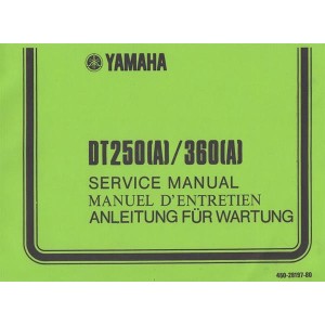 Yamaha DT 250 (A), 360 (A), Anleitung für Wartung