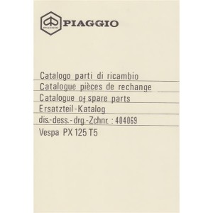 Piaggio Vespa PX 125 T 5, Ersatzteil-Katalog