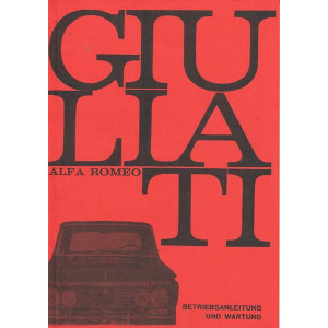 Alfa Romeo Giulia T.I., Betriebsanleitung