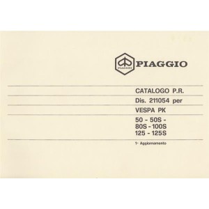 Piaggio Vespa PK 50, PK 50 S, PK 50 SS, PK 80 S, PK 100 S, 125, 125 S, Ersatzteilkatalog