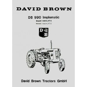 David Brown 990 Implematic, Mod. VAD 4 /47 A,  Mod. VAD 4 /47 B, Ersatzteilkatalog