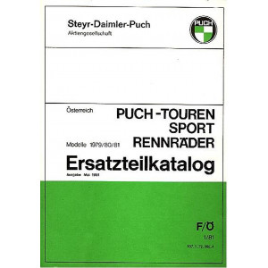 Puch Touren-, Sport- und Rennräder, Ersatzteilkatalog