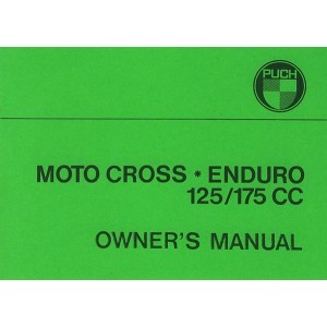 Puch Motorcycle Motocross / Enduro 125 und 175 ccm (single piston), Owners Manual