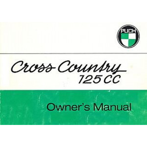 Puch Motorcycle Cross country 125 ccm, 6-speed, ownwes- and shop manual