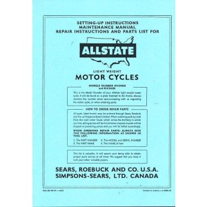 Puch Allstate Moped (USA) MS 50 VP, model numbers 810.94030 and 810.94038