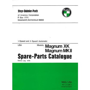 Puch Moped Magnum XK and MK II, Spare Parts Catalogue