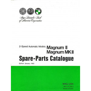 Puch Moped Magnum II, Magnum MK II, (USA), 2- speed-automatic-models, spare-parts-catalogue