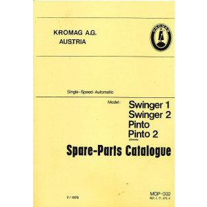 Puch Moped Kromag JC Penney (USA) Swinger 1 and 2, Pinto and Pinto 2 Spare-Parts-Catalogue