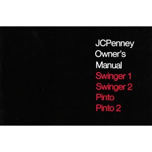 Puch Moped Kromag- JC Penney Swinger 1/ 2, Pinto and Pinto 2, Owners Manual