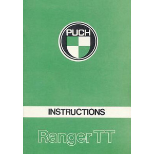 Puch Moped Ranger TT, Instructions, Owners Manual