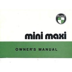 Puch Mini Maxi, Owner´s Manual