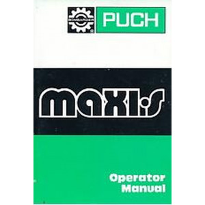 Puch Bombardier Maxi S Operator Manual