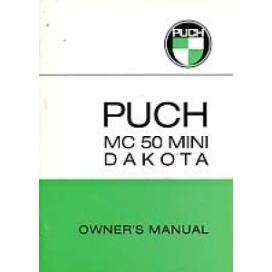 Puch Moped MC 50 Mini Dakota, Owners Manual