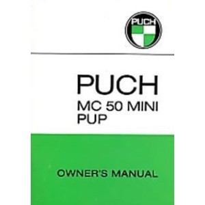 Puch Moped MC 50 Mini Pup, Owners Manual