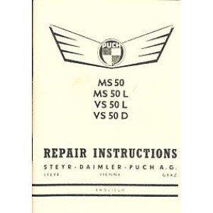 Puch MS 50 L, MS 50 V,  VS 50 L, VS 50 D, repair instructions