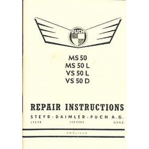 Puch MS 50 L, MS 50 V,  VS 50 L, VS 50 D, repair instructions