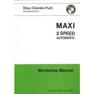 Puch Moped Maxi, (2-speed-automatic), workshop manual