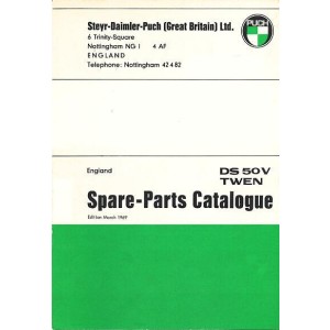 Puch DS 50 Twen, with 4-speed-gear,  Spare Parts Catalogue