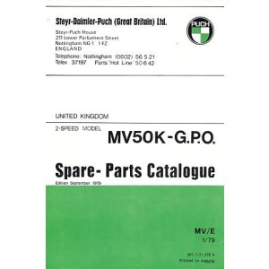 Puch Moped MV 50 K - G.P.O. spare-parts-catalogue