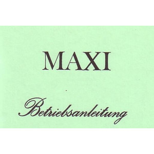 Puch Maxi S, 1-Gang-Automatik, mit Hinterradfederung, Betriebsanleitung