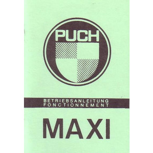 Puch Maxi, 1-Gang-Automatik, Betriebsanleitung